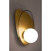 Lampe murale Mauro Ferretti Cycle E27 28x17x32 cm or noir blanc