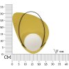 Lampe murale Mauro Ferretti Cycle E27 28x17x32 cm or noir blanc