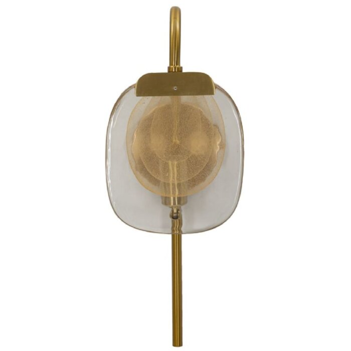 Lampe murale Mauro Ferretti Softi E14 15x14x38 cm or naturel