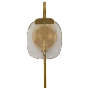 Lampe murale Mauro Ferretti Softi E14 15x14x38 cm or naturel