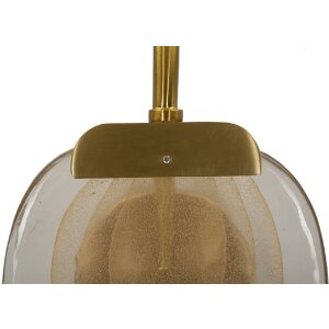 Lampe murale Mauro Ferretti Softi E14 15x14x38 cm or naturel
