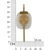 Lampe murale Mauro Ferretti Softi E14 15x14x38 cm or naturel