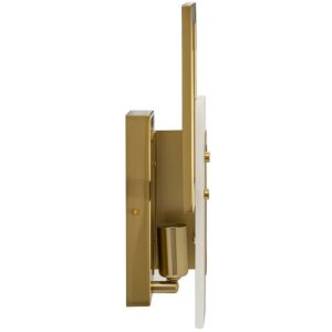 Lampe murale Mauro Feretti Cubes E14 15x8x33 cm doré satiné