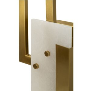 Lampe murale Mauro Feretti Cubes E14 15x8x33 cm doré satiné