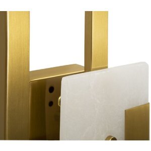 Lampe murale Mauro Feretti Cubes E14 15x8x33 cm doré satiné