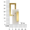 Lampe murale Mauro Feretti Cubes E14 15x8x33 cm doré satiné
