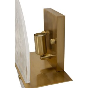 Lampe murale Mauro Ferretti Portlan 20 x 11 x 25 cm en doré naturel E14