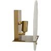 Lampe murale Mauro Ferretti Portlan 20 x 11 x 25 cm en doré naturel E14