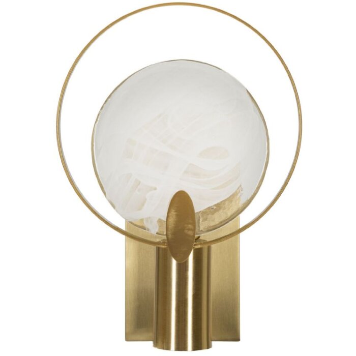 Lampe murale Mauro Ferretti Oklan E14 20x10x29 cm dorée naturelle