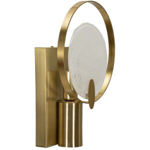 Lampe murale Mauro Ferretti Oklan E14 20x10x29 cm dorée naturelle
