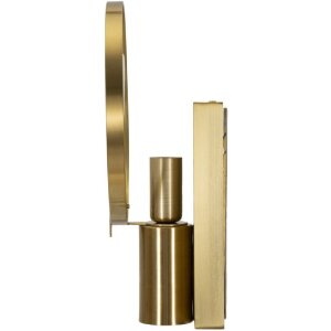 Lampe murale Mauro Ferretti Oklan E14 20x10x29 cm dorée naturelle