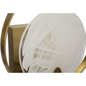 Lampe murale Mauro Ferretti Oklan E14 20x10x29 cm dorée naturelle