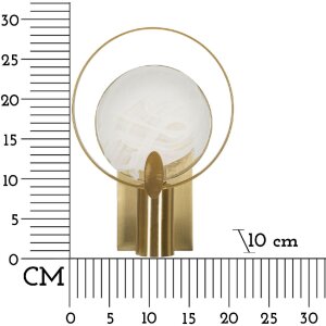 Lampe murale Mauro Ferretti Oklan E14 20x10x29 cm dorée naturelle