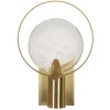 Lampe murale Mauro Ferretti Oklan E14 20x10x29 cm dorée naturelle