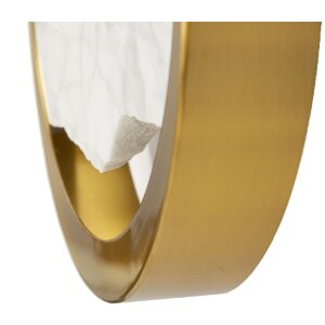 Lampe murale Mauro Ferretti Marbre E14 24x6x24 cm doré veiné