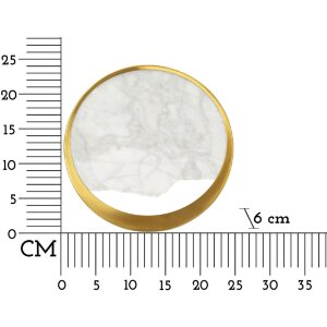 Lampe murale Mauro Ferretti Marbre E14 24x6x24 cm doré veiné