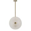 Lampe de plafond en verre Mauro Ferretti E14 35x18x80 cm doré blanc