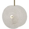 Lampe de plafond en verre Mauro Ferretti E14 35x18x80 cm doré blanc
