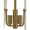 Lampe de plafond en verre Mauro Ferretti E14 35x18x80 cm doré blanc