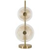 Lampe de table Mauro Ferretti Venise E14 Ø 25x63 cm doré naturel brun