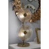 Lampe de table Mauro Ferretti Venise E14 Ø 25x63 cm doré naturel brun