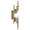 Lampe murale Mauro Ferretti Venise E14 25x10x52 cm doré naturel brun