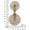 Lampe murale Mauro Ferretti Venise E14 25x10x52 cm doré naturel brun