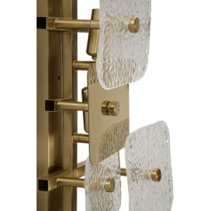 Lampe murale Mauro Ferretti Glassy E14 24x13x76 cm doré nature