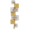 Lampe murale Mauro Ferretti Glassy E14 24x13x76 cm doré nature
