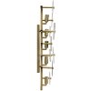 Lampe murale Mauro Ferretti Glassy E14 24x13x76 cm doré nature