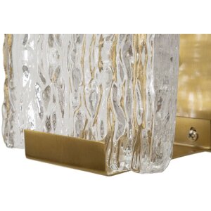 Mauro Ferretti Applique murale Oblin E14 36x15x10 cm or naturel