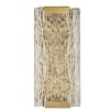 Mauro Ferretti Applique murale Oblin E14 36x15x10 cm or naturel