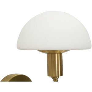 Mauro Ferretti Applique murale Lovy E14 23x15x22 cm or blanc