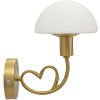Mauro Ferretti Applique murale Lovy E14 23x15x22 cm or blanc