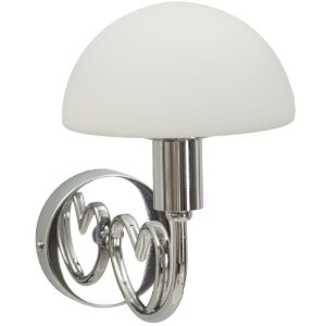 Mauro Ferretti Applique Lovy E14 23x15x22 cm argent blanc