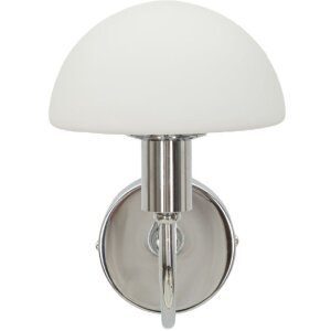 Mauro Ferretti Applique Lovy E14 23x15x22 cm argent blanc