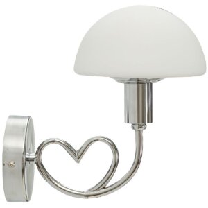 Mauro Ferretti Applique Lovy E14 23x15x22 cm argent blanc