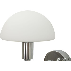 Mauro Ferretti Applique Lovy E14 23x15x22 cm argent blanc
