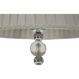 Mauro Ferretti Lampe de table Tolly E27 30x48 cm argent