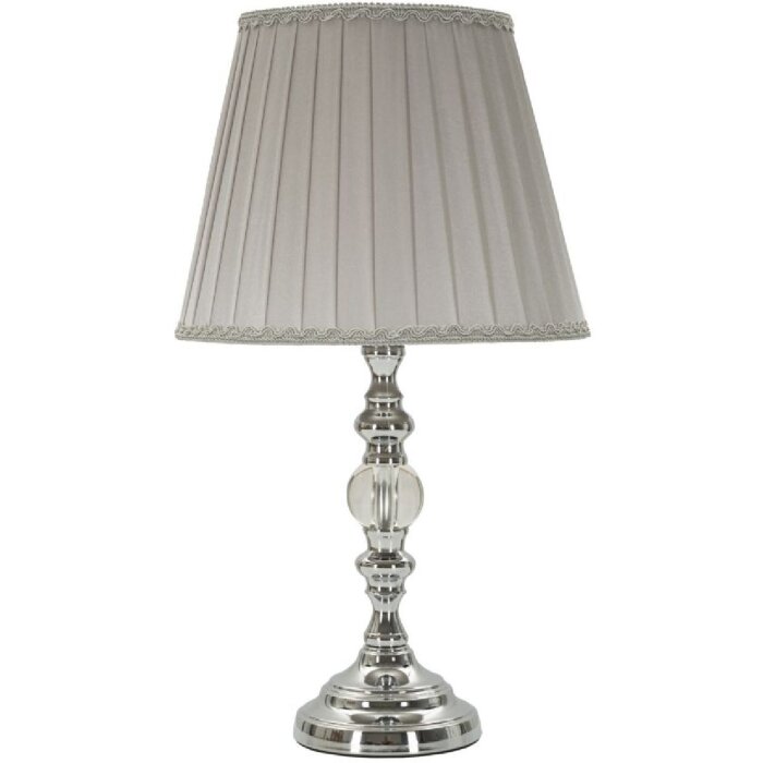 Mauro Ferretti Lampe de table Tilly E27 Ø 25x46 cm argent
