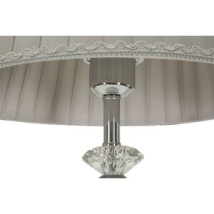 Mauro Ferretti Lampe de table argentée E27 30x56 cm