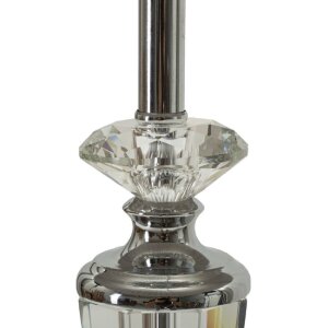 Mauro Ferretti Lampe de table argentée E27 30x56 cm