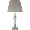 Mauro Ferretti Lampe de table argentée E27 30x56 cm