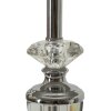 Mauro Ferretti Lampe de table argentée E27 30x56 cm