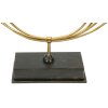 Mauro Ferretti Chandelier Iris 50x12x55 cm or noir