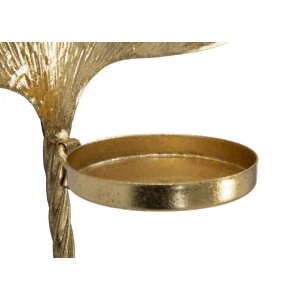 Mauro Ferretti Chandelier mural Feuille 41x11,5x40 cm or
