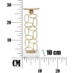 Mauro Ferretti Chandelier Blasen 10x10x27 cm or blanc