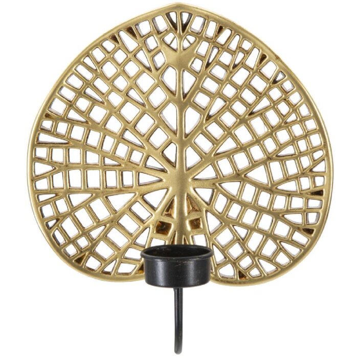 Mauro Ferretti Chandelier mural Lotus 20x8x22,2 cm doré noir