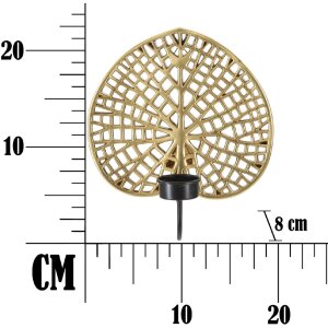Mauro Ferretti Chandelier mural Lotus 20x8x22,2 cm doré noir