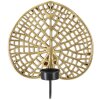 Mauro Ferretti Chandelier mural Lotus 20x8x22,2 cm doré noir